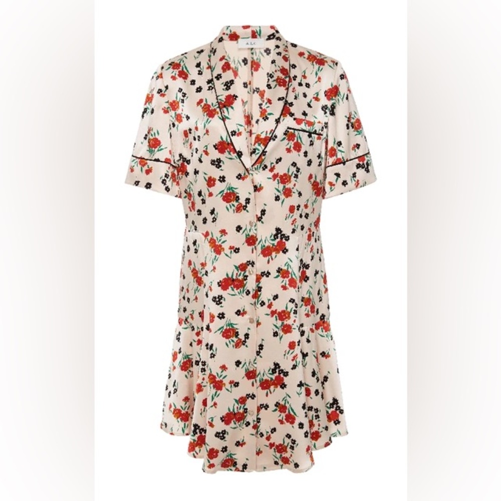 A.L.C. Ruthie Pink Floral Dress